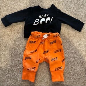 Cat & Jack Black and Orange Baby Boo Set
